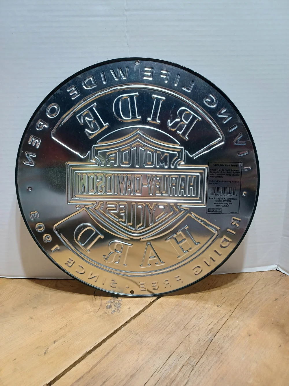 Harley-Davidson Ride Hard Motorcycle Sign 14